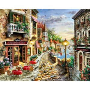 Seascape DIY Paint By Numbers On Canvas