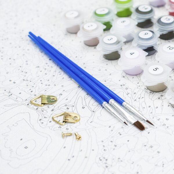 Oil Painting By Numbers Flowers HandPainted - Image 5