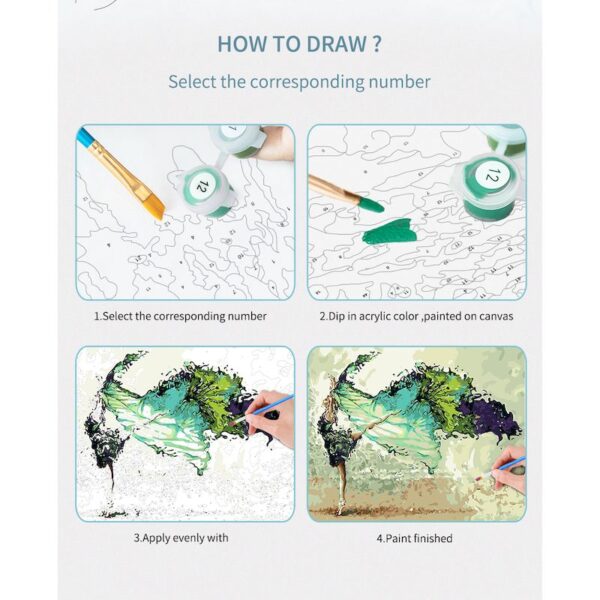 Cat HandPainted Painting Pictures By Number Kits - Image 7