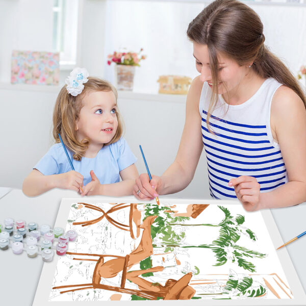 Modern Painting By Numbers Fresh Plants Woman - Image 6