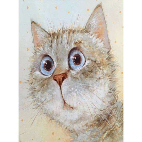 Chenistory Cat DIY Paint By Numbers, Funny Cat Face