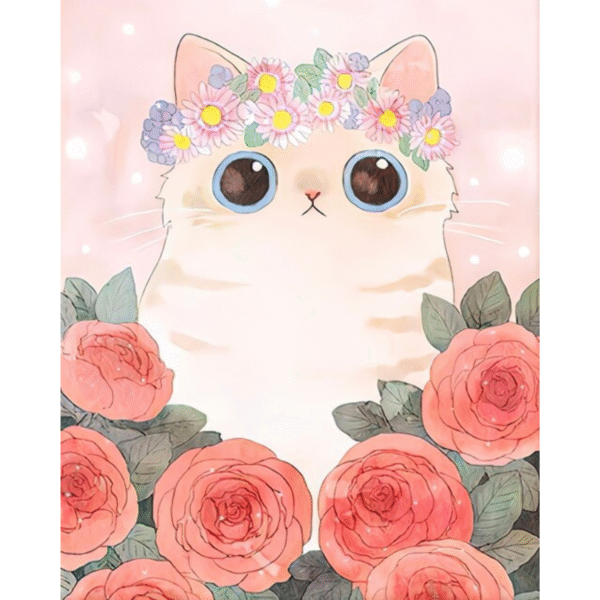 Cat HandPainted Painting Pictures By Number Kits - Image 6